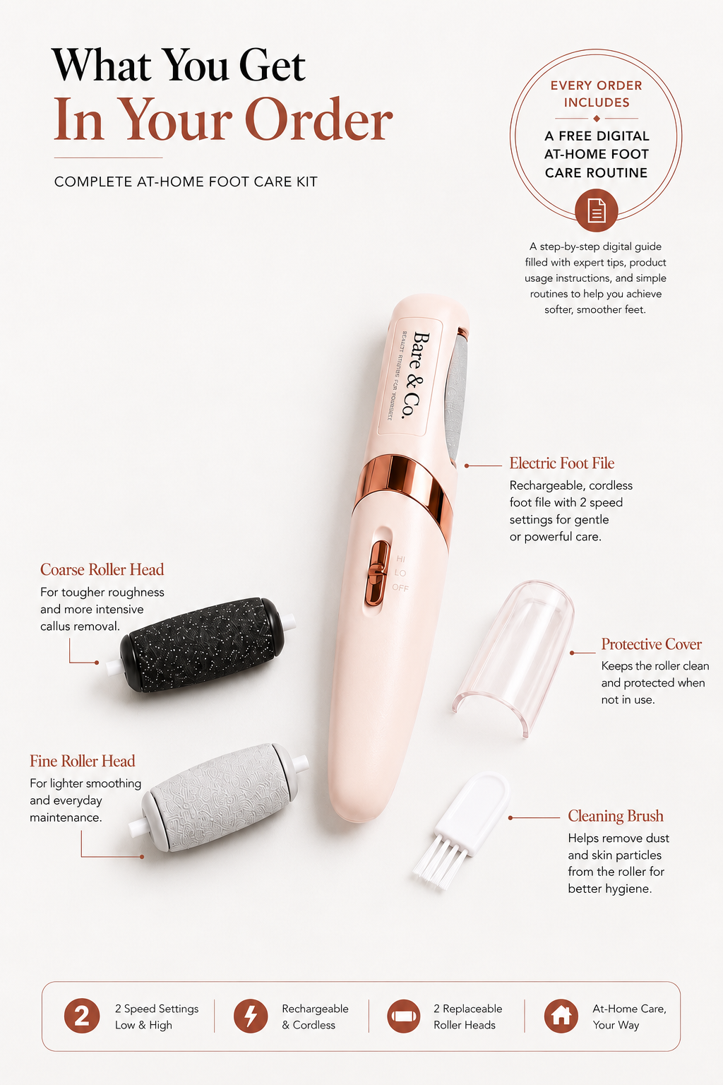 Bare & Co. Electric Foot File
